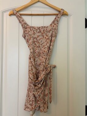 Wilfred Floral Tie-Waist Mini Dress